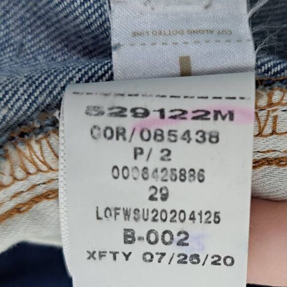 LOFT Chewed Hem Slim Pocket Skinny Crop Jeans in Botanic Blue Wash size 29/8 - Picture 11 of 11